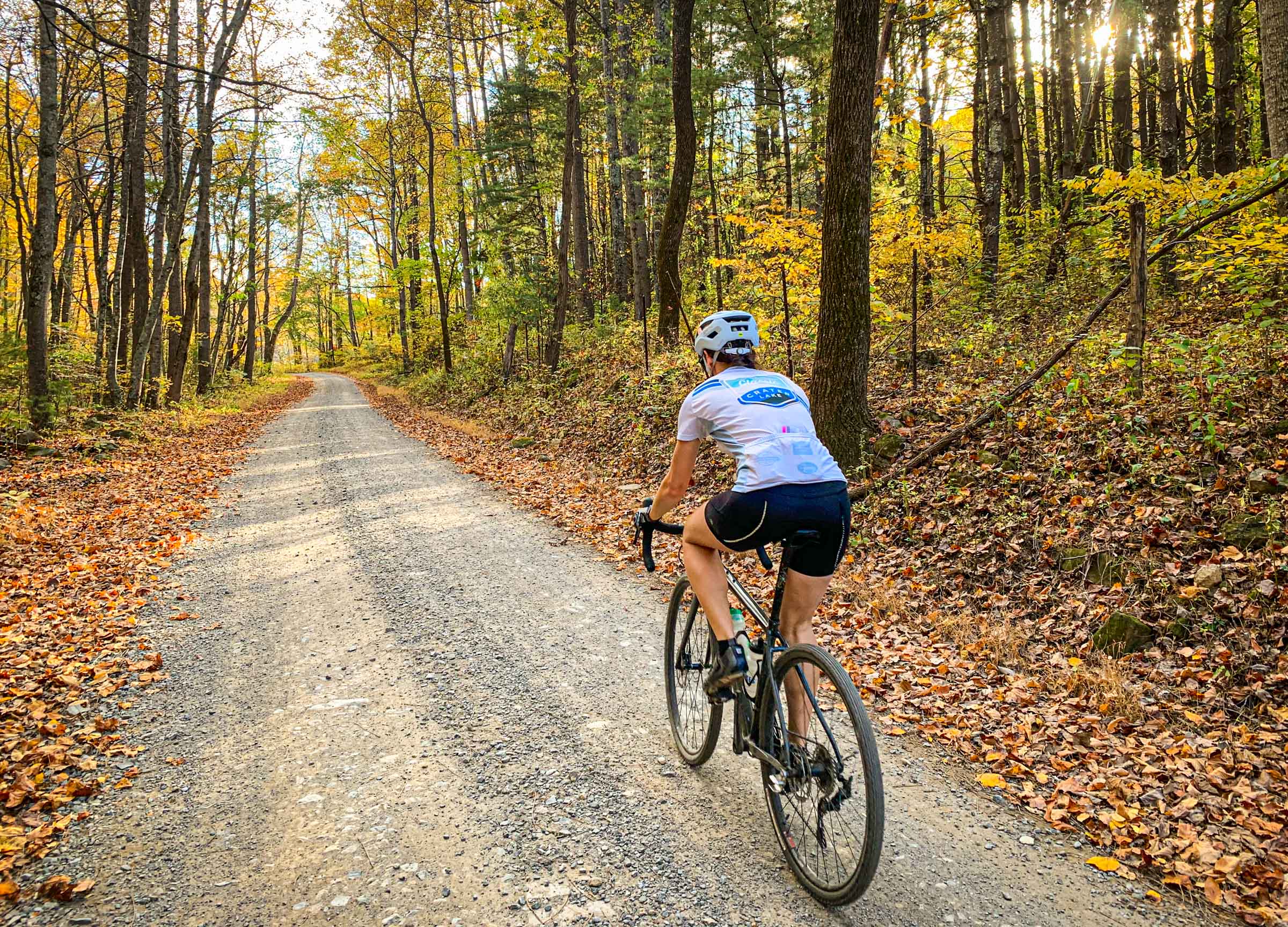 Gravel riding on Woodward Road, south of Sperryville